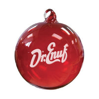 Dr. Enuf Red Glass Christmas Ornament